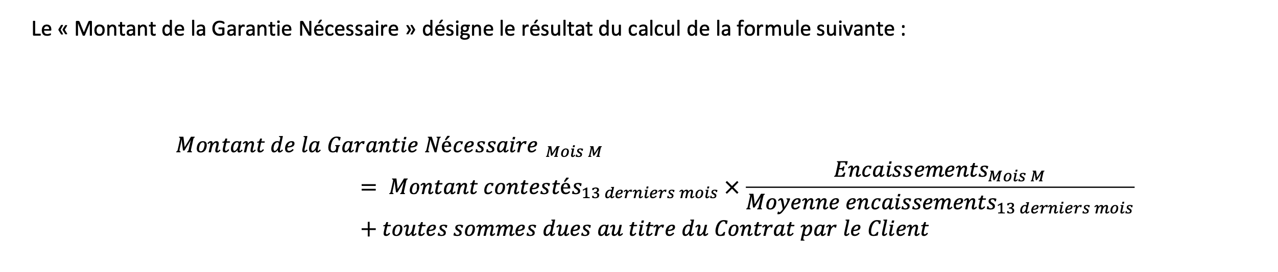 Calcul Gage-Espèce